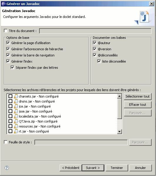 dialogue javadoc 2