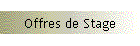 Offres de Stage